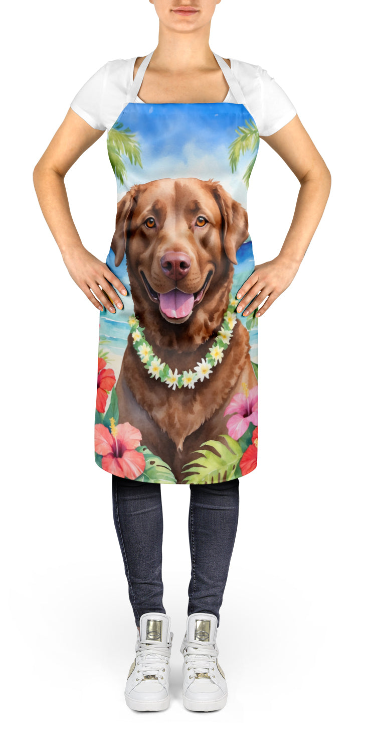 Chesapeake Bay Retriever Luau Apron - One Color / One Size - Home & Garden - Kitchen Dining & Bar - Table Decoration &