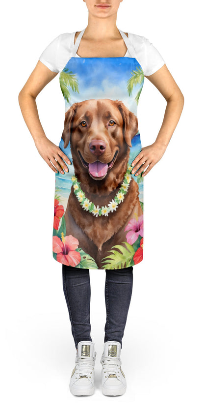 Chesapeake Bay Retriever Luau Apron - One Color / One Size - Home & Garden - Kitchen Dining & Bar - Table Decoration &