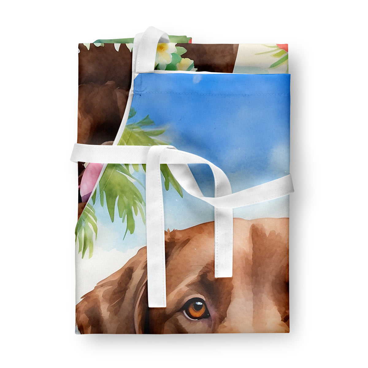 Chesapeake Bay Retriever Luau Apron - One Color / One Size - Home & Garden - Kitchen Dining & Bar - Table Decoration &