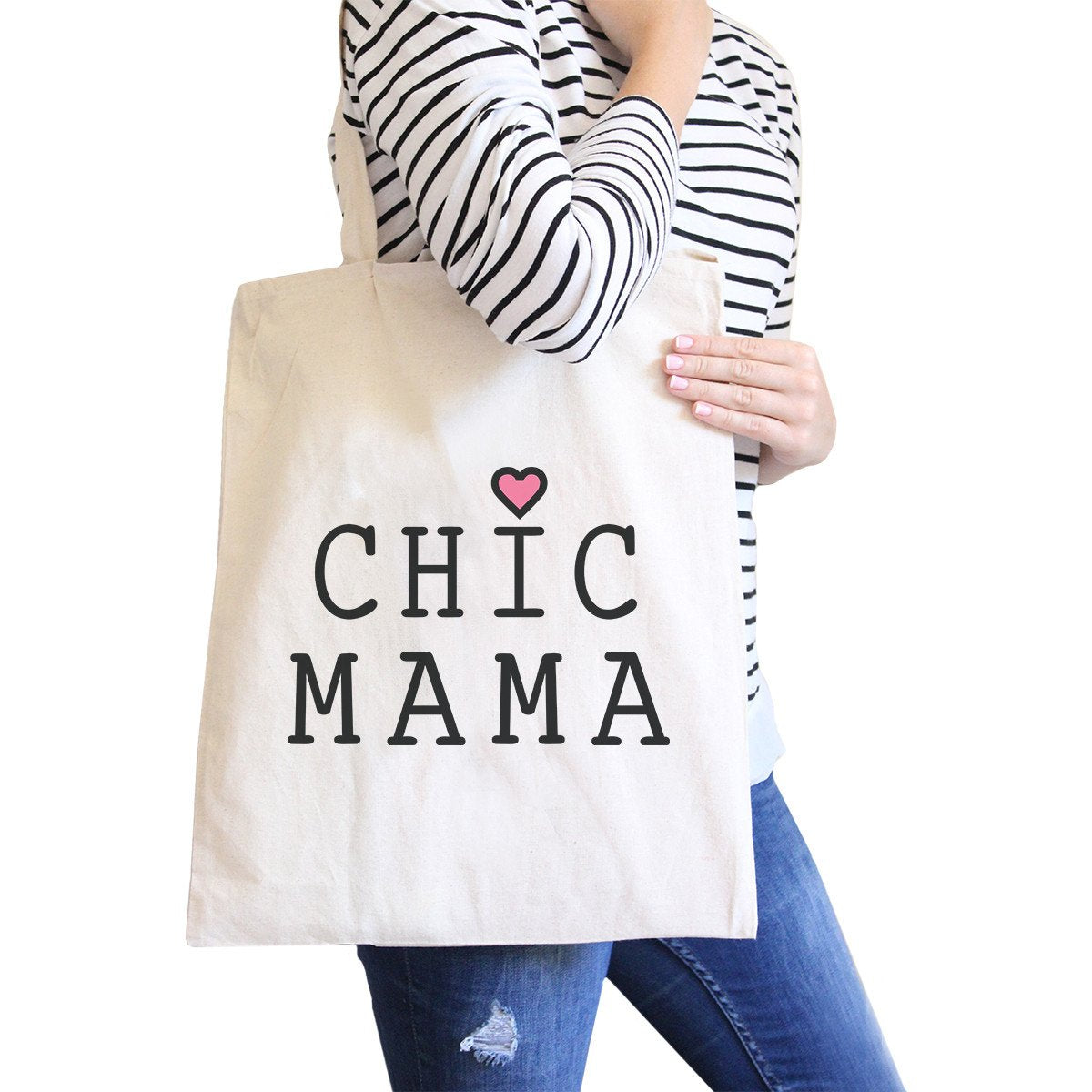 Chic Mama Natural Canvas Tote Bag - One Color / One Size - Bags & Luggage - Women’s Bags
