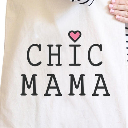 Chic Mama Natural Canvas Tote Bag - One Color / One Size - Bags & Luggage - Women’s Bags
