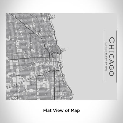 Chicago - Illinois Map Bottle with Bamboo Top - Drinkware