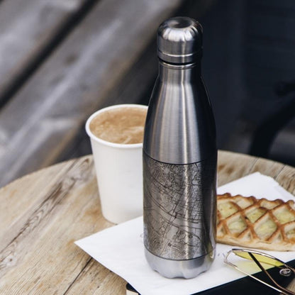 Chicago - Illinois Map Insulated Bottle - Drinkware