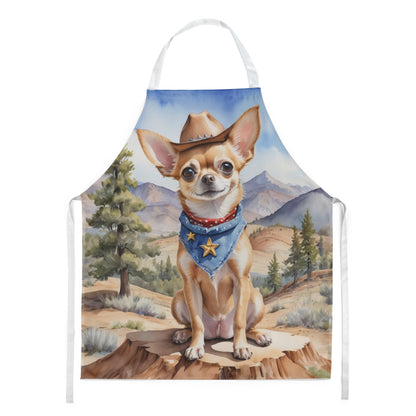 Chihuahua Cowboy Welcome Apron - One Color / One Size - Home & Garden - Kitchen Dining & Bar - Table Decoration &