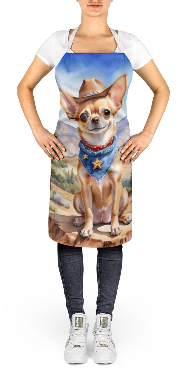 Chihuahua Cowboy Welcome Apron - One Color / One Size - Home & Garden - Kitchen Dining & Bar - Table Decoration &