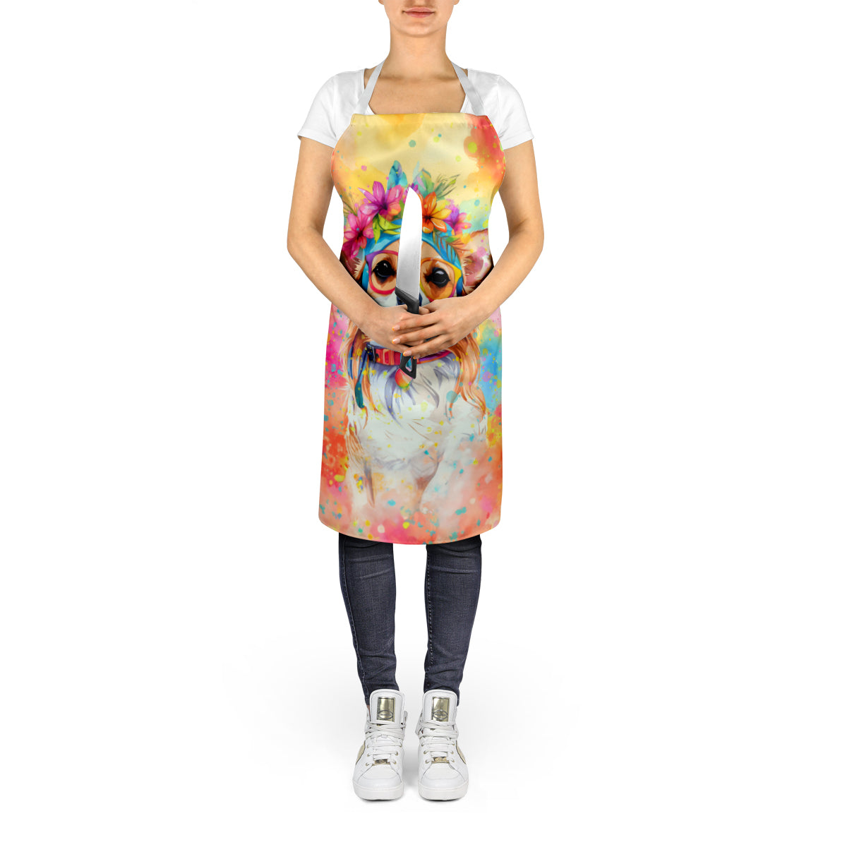Chihuahua Hippie Dawg Apron - One Color / One Size - Home & Garden - Kitchen Dining & Bar - Table Decoration &