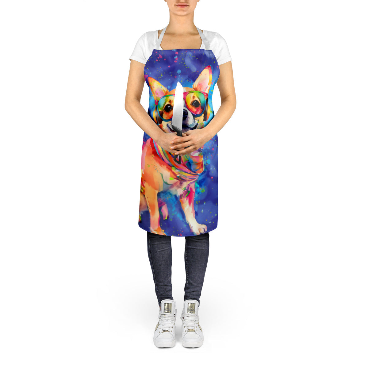 Chihuahua Hippie Dawg Apron - One Color / One Size - Home & Garden - Kitchen Dining & Bar - Table Decoration &