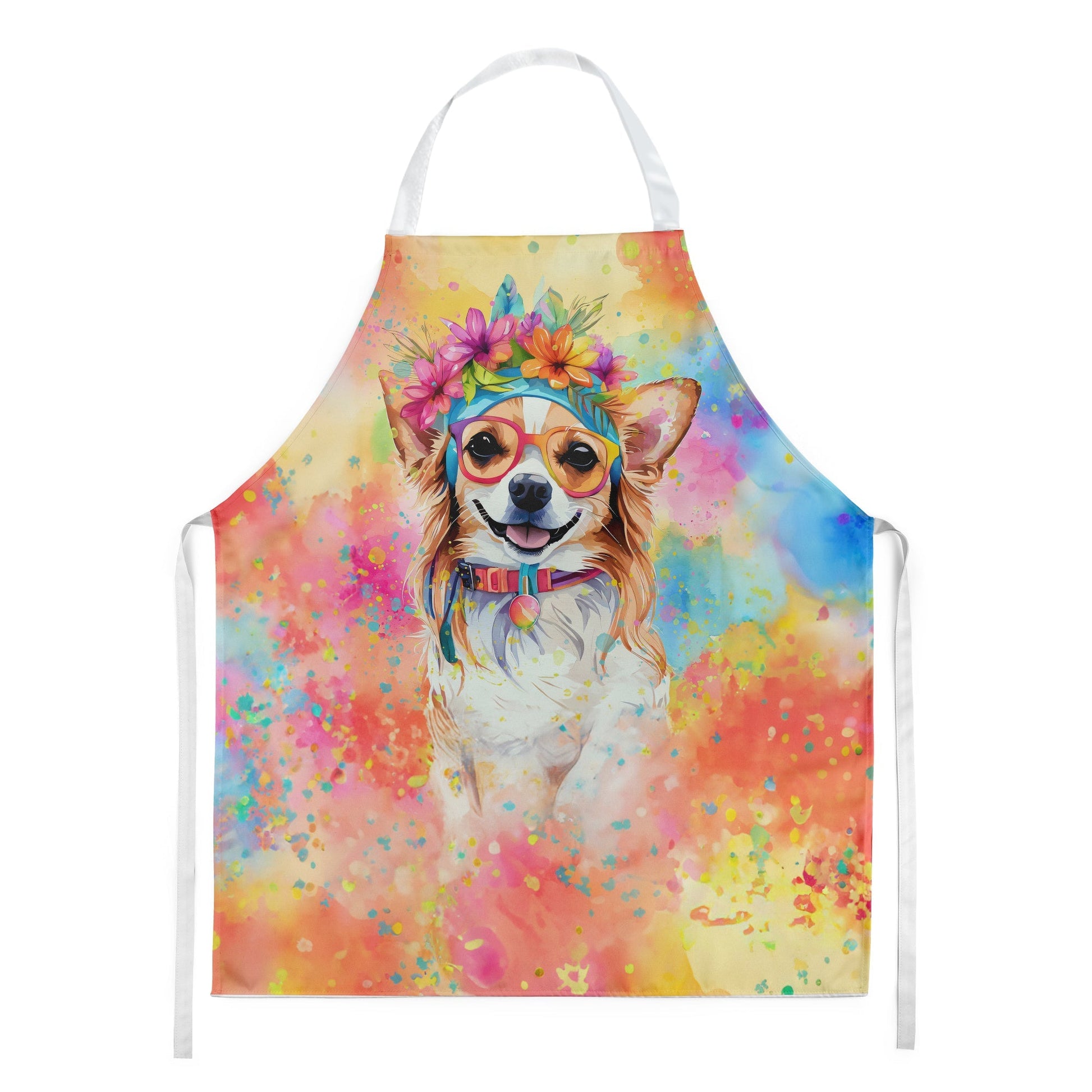 Chihuahua Hippie Dawg Apron - One Color / One Size - Home & Garden - Kitchen Dining & Bar - Table Decoration &