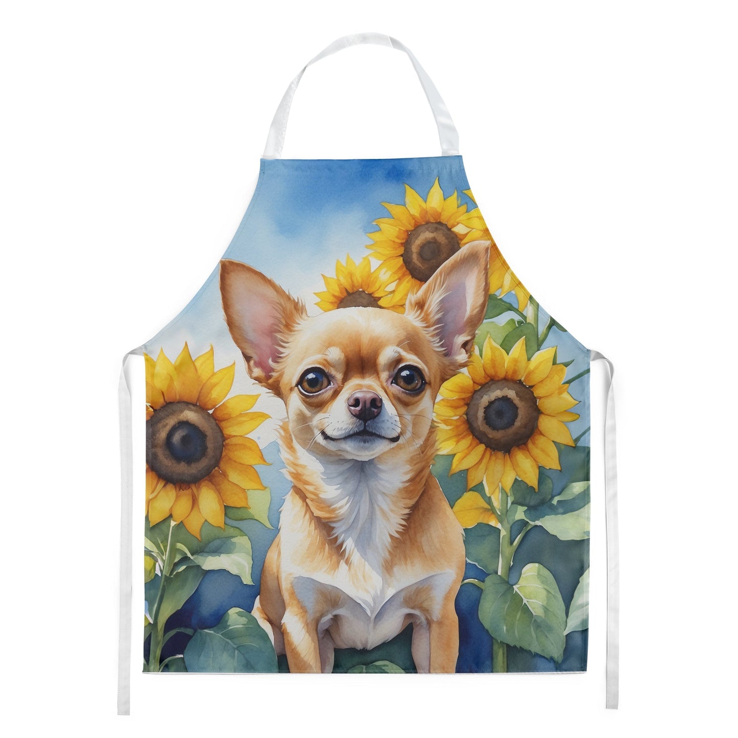 Chihuahua in Sunflowers Apron - One Color / One Size - Home & Garden - Kitchen Dining & Bar - Table Decoration &