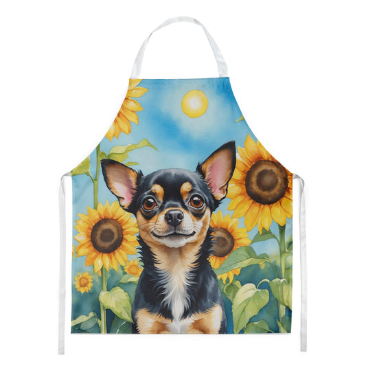 Chihuahua in Sunflowers Apron - One Color / One Size - Home & Garden - Kitchen Dining & Bar - Table Decoration &