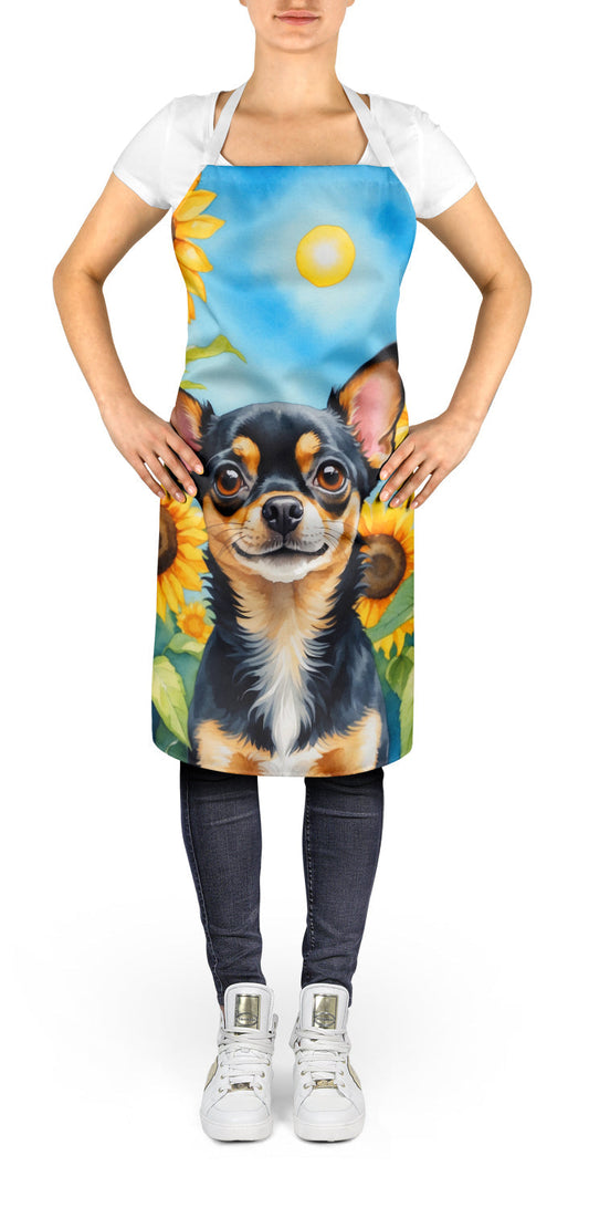 Chihuahua in Sunflowers Apron - One Color / One Size - Home & Garden - Kitchen Dining & Bar - Table Decoration &
