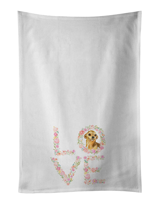 Chihuahua Love Kitchen Towel Set of 2 - One Color / One Size - Home & Garden - Home Textile - Towels