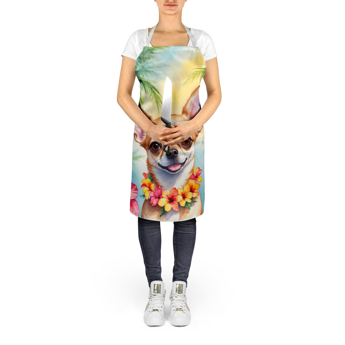 Chihuahua Luau Apron - One Color / One Size - Home & Garden - Kitchen Dining & Bar - Table Decoration & Accessories