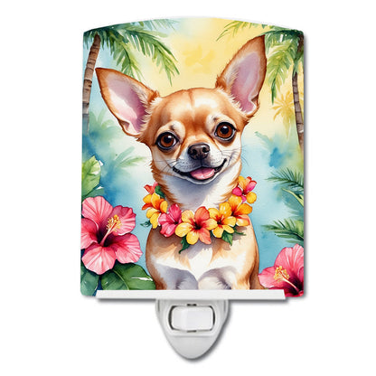 Chihuahua Luau Ceramic Night Light - One Color / One Size - Home & Garden - Home Improvement - Lights & Lighting