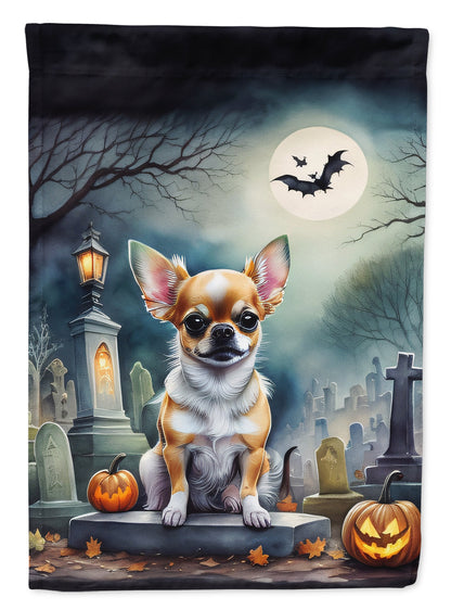 Chihuahua Spooky Halloween Garden Flag - One Color / One Size - Home & Garden - Home Decor - Flags Banners & Accessories
