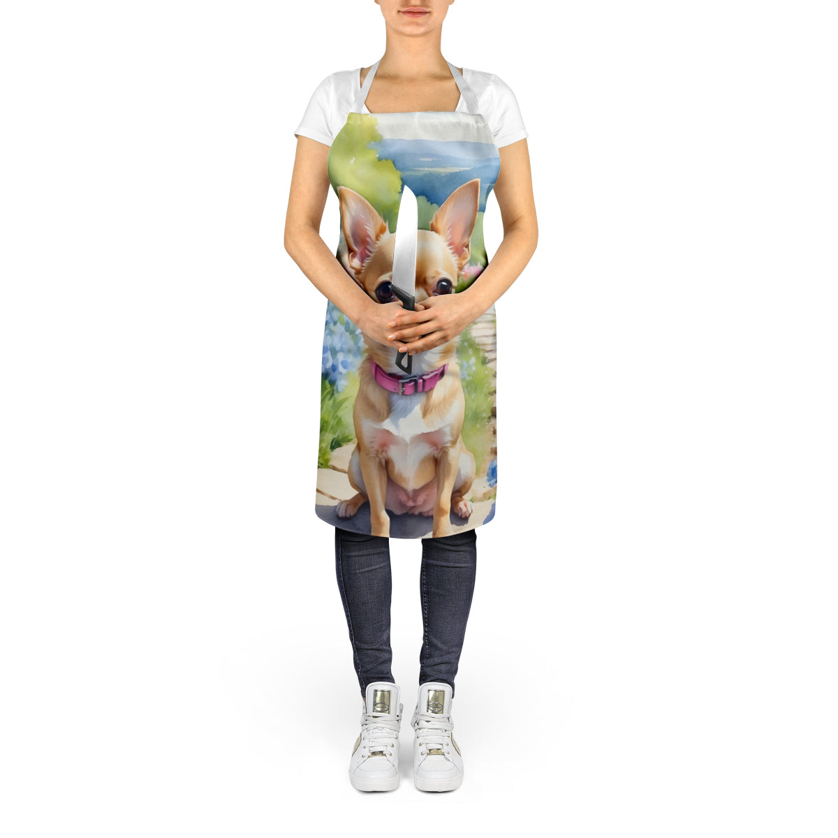 Chihuahua Spring Path Apron - One Color / One Size - Home & Garden - Kitchen Dining & Bar - Table Decoration &
