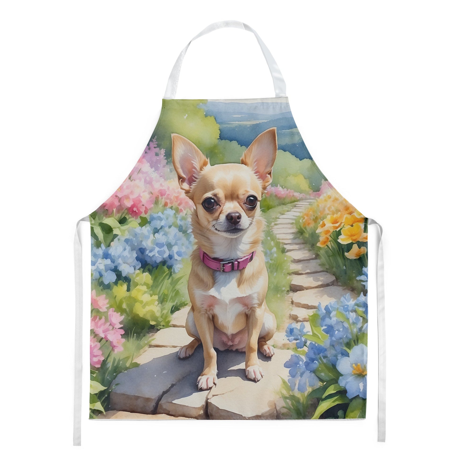 Chihuahua Spring Path Apron - One Color / One Size - Home & Garden - Kitchen Dining & Bar - Table Decoration &