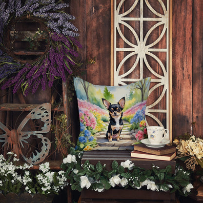 Chihuahua Spring Path Throw Pillow - One Color / One Size - Home & Garden - Home Textile - Pillows