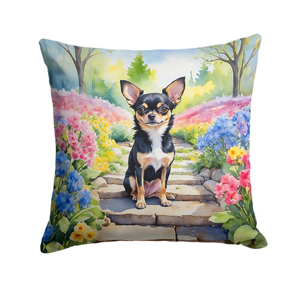 Chihuahua Spring Path Throw Pillow - One Color / One Size - Home & Garden - Home Textile - Pillows