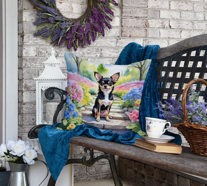 Chihuahua Spring Path Throw Pillow - One Color / One Size - Home & Garden - Home Textile - Pillows
