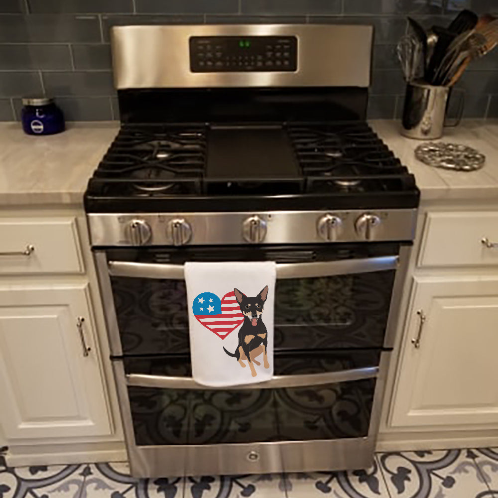 Chihuahua Tricolor #1 Patriotic Kitchen Towel Set of 2 - One Color / One Size - Home & Garden - Home Textile - Towels