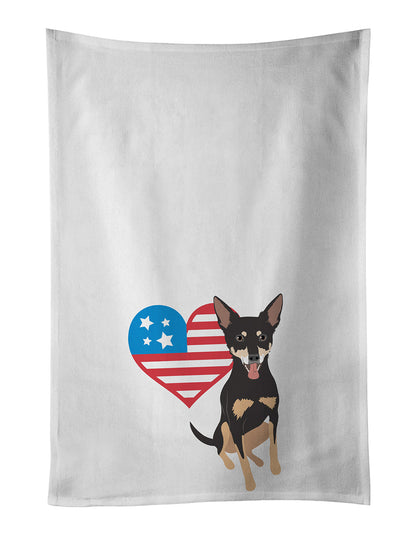 Chihuahua Tricolor #1 Patriotic Kitchen Towel Set of 2 - One Color / One Size - Home & Garden - Home Textile - Towels