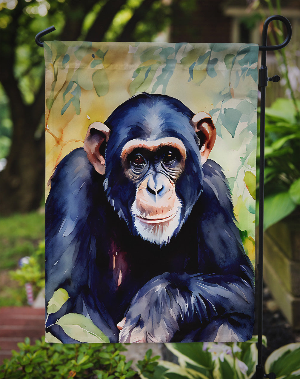 Chimpanzee Garden Flag - One Color / One Size - Home & Garden - Home Decor - Flags Banners & Accessories
