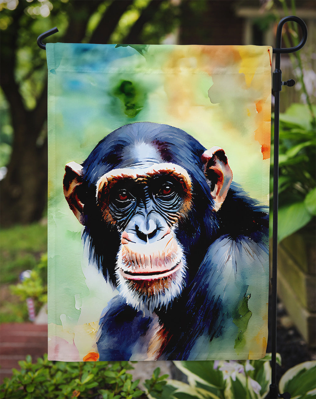Chimpanzee Garden Flag - One Color / One Size - Home & Garden - Home Decor - Flags Banners & Accessories