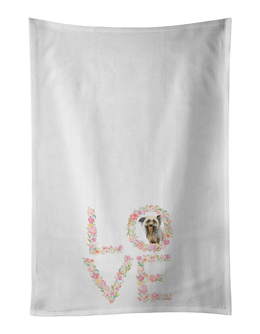 Chinese Crested Love Kitchen Towel Set of 2 - One Color / One Size - Home & Garden - Home Textile - Towels