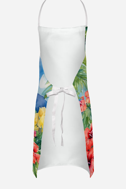 Chinese Crested Luau Apron - One Color / One Size - Home & Garden - Kitchen Dining & Bar - Table Decoration &