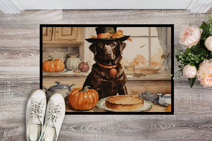 Chocolate Lab Fall Kitchen Pumpkins Doormat - One Color / One Size - Home & Garden - Home Textile - Carpets & Rugs