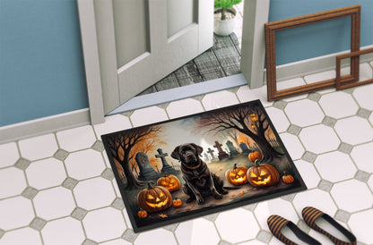 Chocolate Labrador Retriever Spooky Halloween Doormat - One Color / One Size - Home & Garden - Home Textile - Carpets &