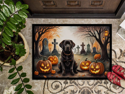 Chocolate Labrador Retriever Spooky Halloween Doormat - One Color / One Size - Home & Garden - Home Textile - Carpets &