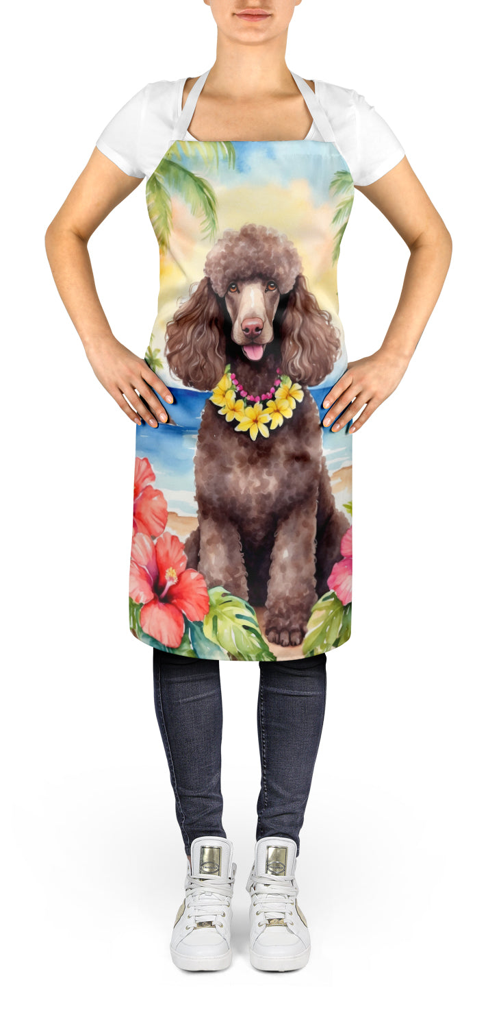 Chocolate Poodle Luau Apron - One Color / One Size - Home & Garden - Kitchen Dining & Bar - Table Decoration &