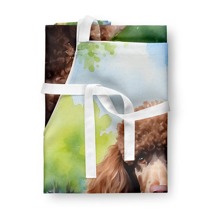 Chocolate Poodle Spring Path Apron - One Color / One Size - Home & Garden - Kitchen Dining & Bar - Table Decoration &