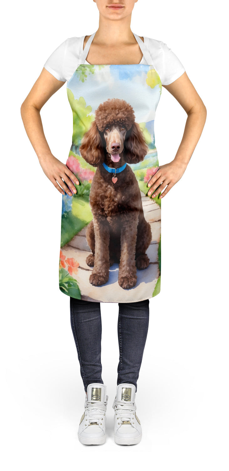 Chocolate Poodle Spring Path Apron - One Color / One Size - Home & Garden - Kitchen Dining & Bar - Table Decoration &