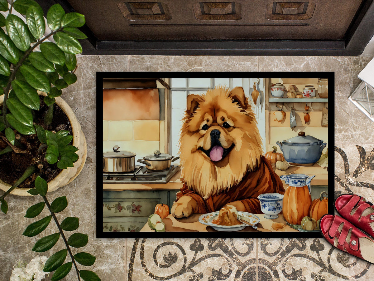 Chow Chow Fall Kitchen Pumpkins Doormat - One Color / One Size - Home & Garden - Home Textile - Carpets & Rugs