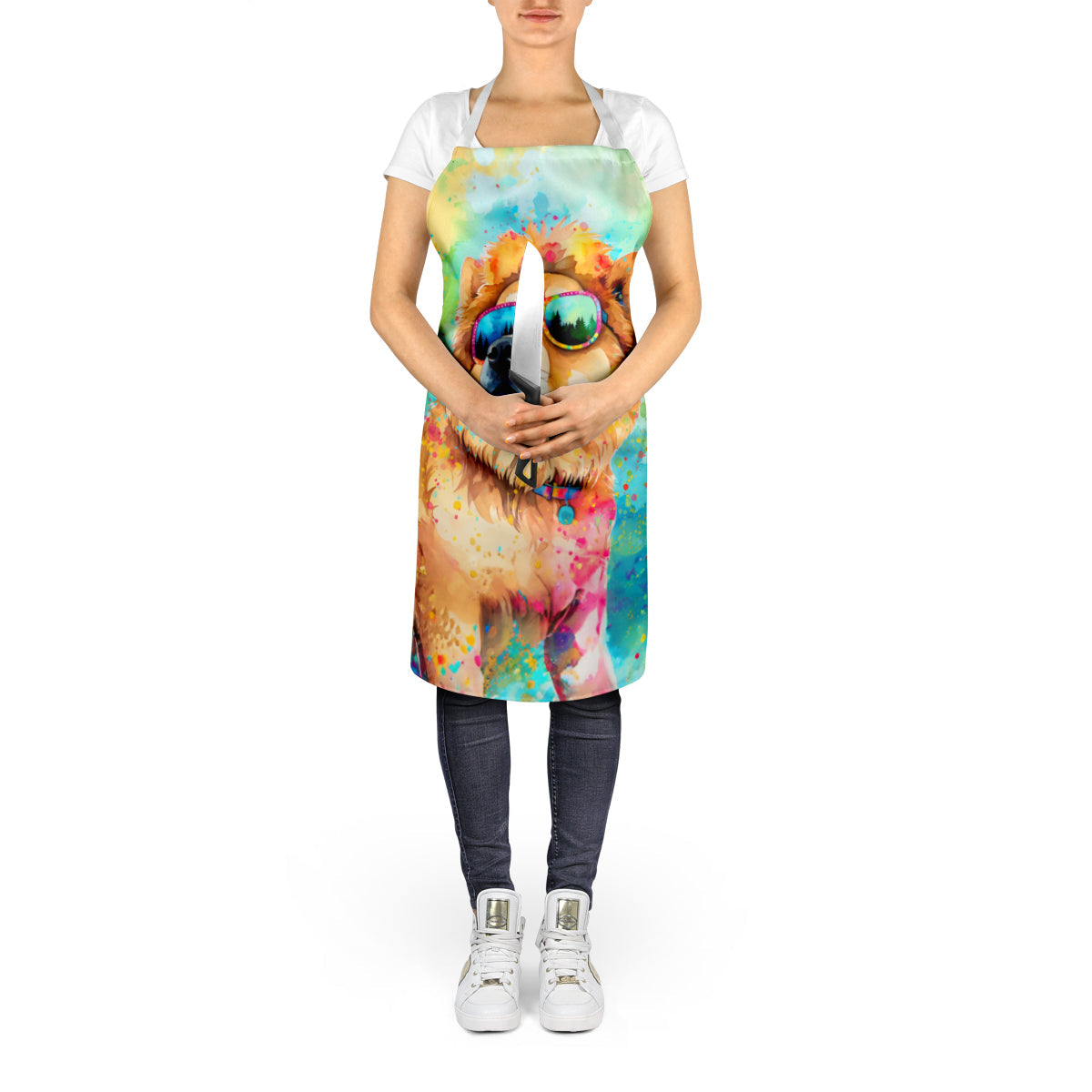Chow Chow Hippie Dawg Apron - One Color / One Size - Home & Garden - Kitchen Dining & Bar - Table Decoration &