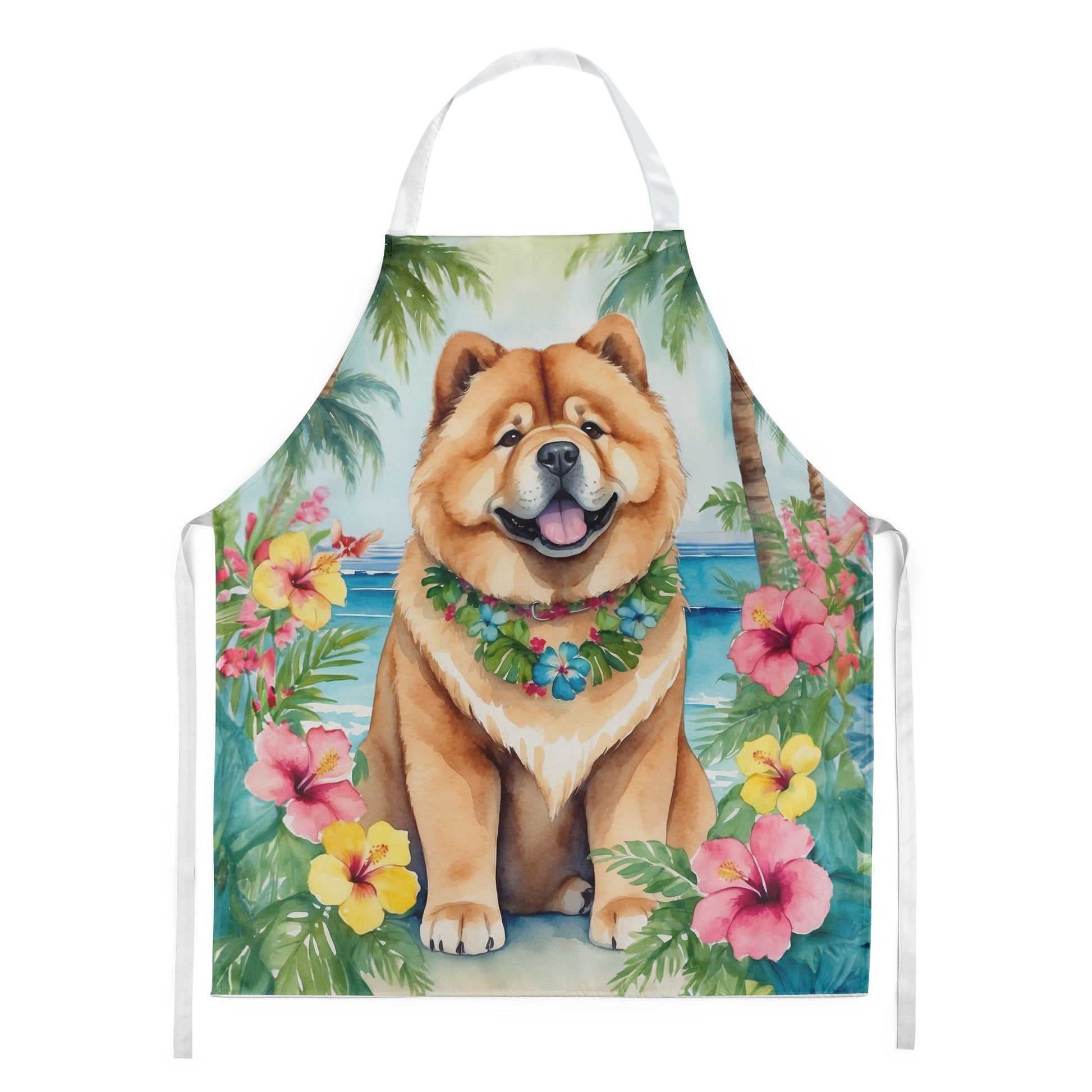 Chow Chow Luau Apron - One Color / One Size - Home & Garden - Kitchen Dining & Bar - Table Decoration & Accessories
