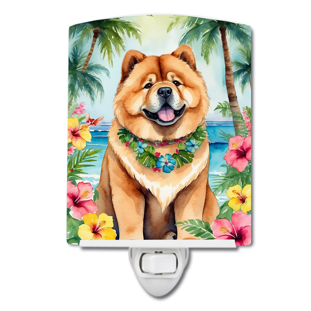 Chow Chow Luau Ceramic Night Light - One Color / One Size - Home & Garden - Home Improvement - Lights & Lighting