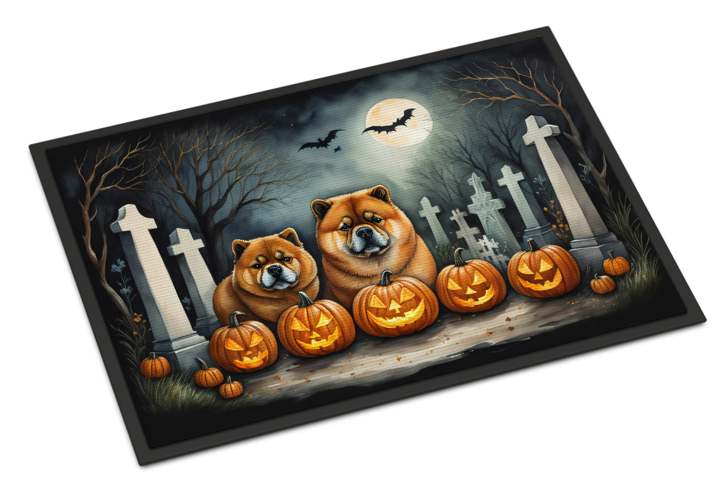 Chow Chow Spooky Halloween Doormat - One Color / One Size - Home & Garden - Home Textile - Carpets & Rugs