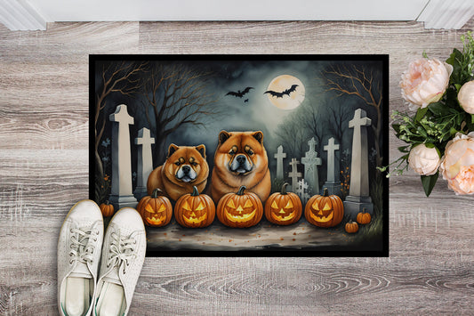 Chow Chow Spooky Halloween Doormat - One Color / One Size - Home & Garden - Home Textile - Carpets & Rugs