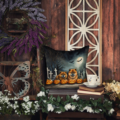 Chow Chow Spooky Halloween Throw Pillow - One Color / One Size - Home & Garden - Home Textile - Pillows
