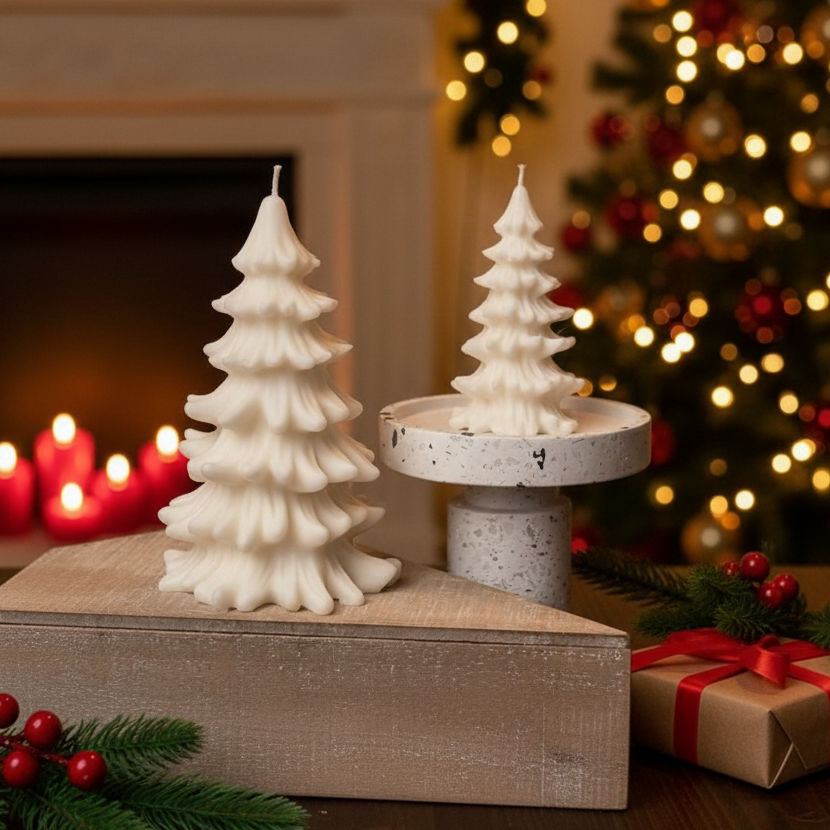 Christmas Tree Cedar Candles Handcrafted in USA - Home & Garden - Home Decor - Candles & Holders