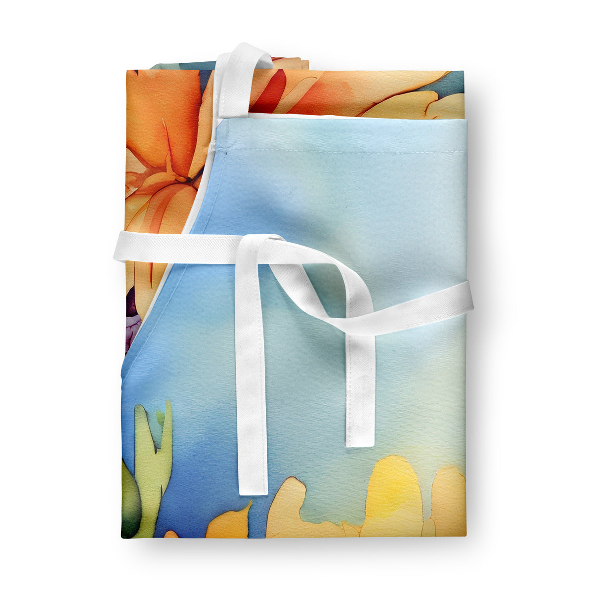 Chrysanthemums in Watercolor Apron - One Color / One Size - Home & Garden - Kitchen Dining & Bar - Table Decoration &