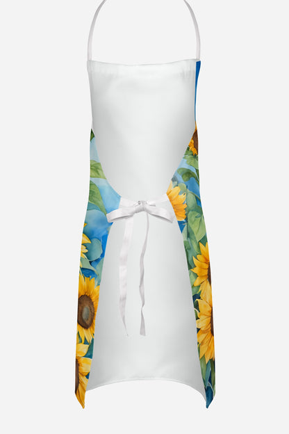 Cockapoo in Sunflowers Apron - One Color / One Size - Home & Garden - Kitchen Dining & Bar - Table Decoration &