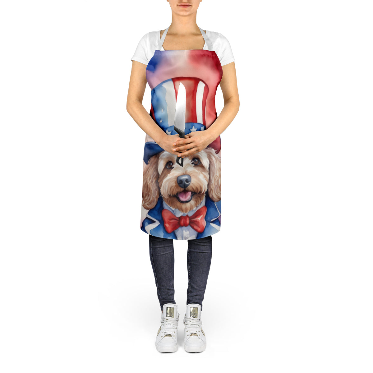 Cockapoo Patriotic American Apron - One Color / One Size - Home & Garden - Kitchen Dining & Bar - Table Decoration &