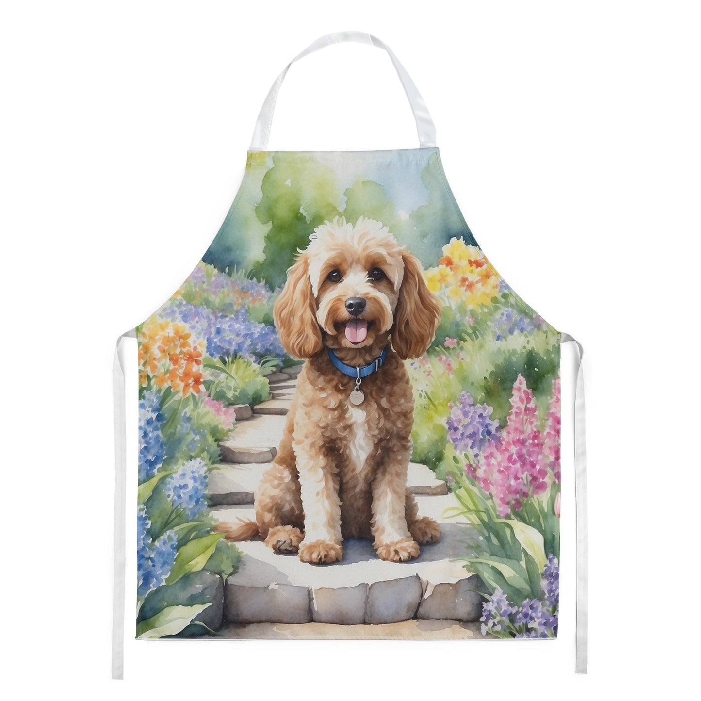 Cockapoo Spring Path Apron - One Color / One Size - Home & Garden - Kitchen Dining & Bar - Table Decoration &
