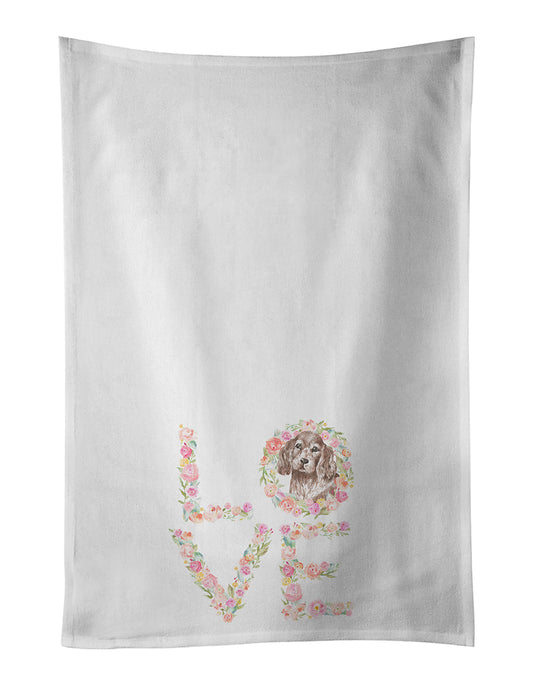 Cocker Spaniel #3 LOVE Kitchen Towel Set of 2 - One Color / One Size - Home & Garden - Home Textile - Towels