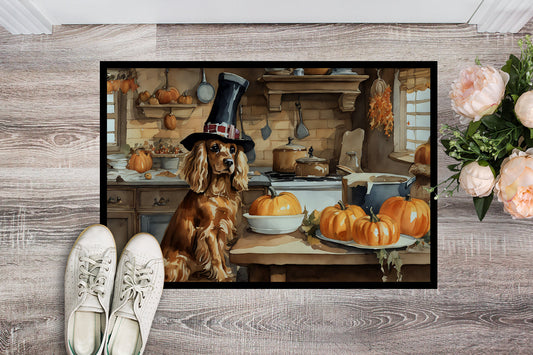 Cocker Spaniel Fall Kitchen Pumpkins Doormat - One Color / One Size - Home & Garden - Home Textile - Carpets & Rugs
